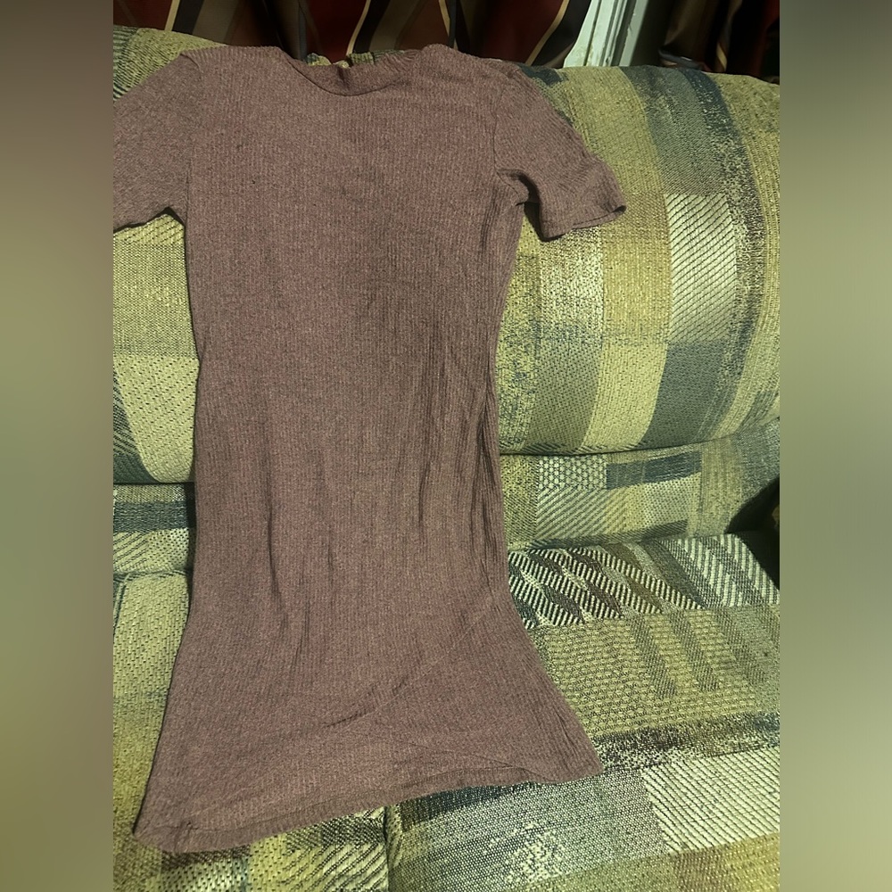 Cute short sleeve fall sweater  dress